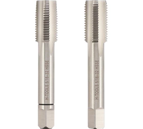 Метчик H-Tools UNEF 5/16 -32 комплект из 2х шт. DIN2181 HSSE 2B L-56мм a=4.9 148516EHT 1