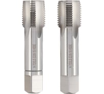 Метчик трубный H-Tools G 3/8 -19, комплект из 2х шт., DIN5157, HSSE, L-70мм, a=9.0 55316EHT
