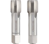 Метчик трубный H-Tools G 1/2 -14, комплект из 2х шт., DIN5157, HSS-G, L-80мм, a=12 25318HT