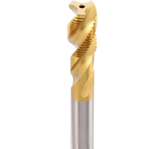 Метчик машинный спиральный H-Tools G 1/8 -28 DIN5156 HSSE TiN C/2-3P R35 L-90мм a=5.5 263018EHT