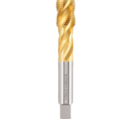 Метчик машинный спиральный H-Tools G 1.0 -11 DIN5156 HSSE TiN C/2-3P R35 L-160мм a=20 263010EHT