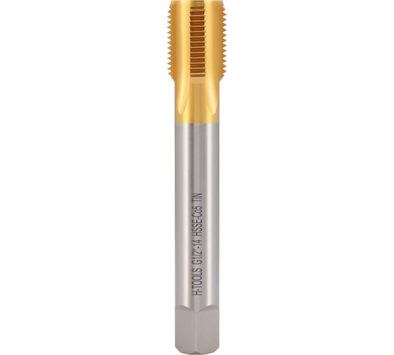 Метчик машинный H-Tools G 1/2 -14 DIN5156 HSSE TiN C/2.5P L-125мм a=12 262012EHT