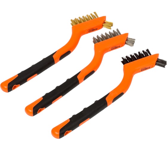 Набор проволочных щеток NEO Tools 3 шт, 3х7 рядов 39-100