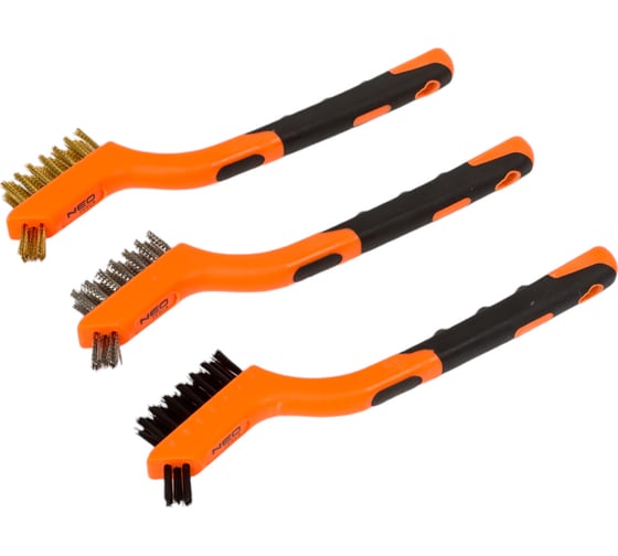 Набор проволочных щеток NEO Tools 3 шт, 3х7 рядов 39-100