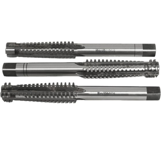 Метчик трапецеидальный Tr20х4 машинно-ручной (HSS) 3шт компл. L=160мм Beltools ri.118.3419 1