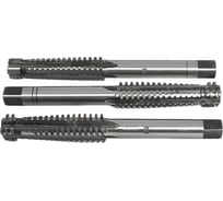 Метчик трапецеидальный Tr28х5 машинно-ручной (HSS) 3шт компл. L=220мм Beltools ri.118.3423
