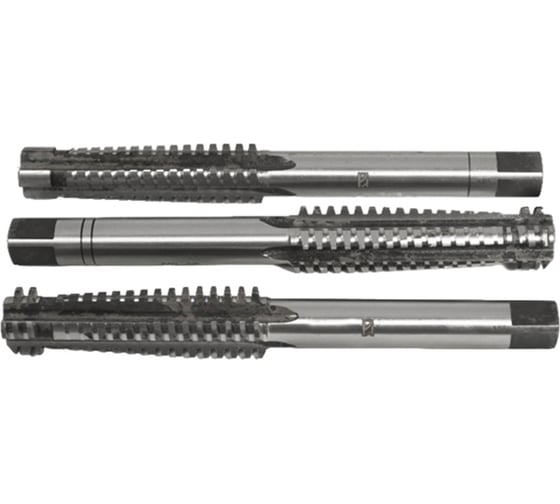 Метчик трапецеидальный Tr28х5 машинно-ручной (HSS) 3шт компл. L=220мм Beltools ri.118.3423