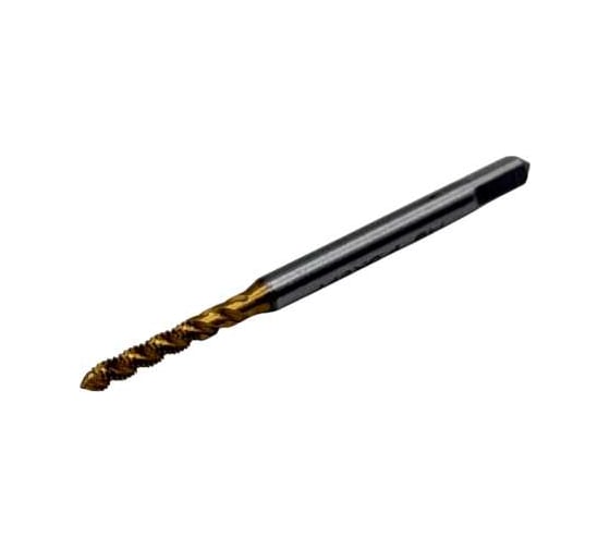 Метчик машинно-ручной TORNERI М 2.0x0.4 Р6М5 ГОСТ 17933-72 с винтовой канавкой с покрытием TiN Т025904 1