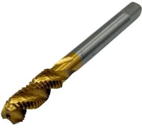 Метчик машинно-ручной TORNERI М 8x1.25 Р6М5 ГОСТ 17933-72 с винтовой канавкой с покрытием TiN Т025914
