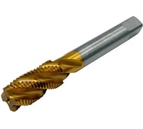 Метчик машинно-ручной TORNERI М 14x1.5 Р6М5 ГОСТ 17933-72 с винтовой канавкой с покрытием TiN Т025918