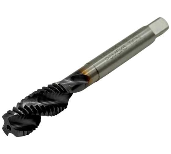 Метчик машинно-ручной TORNERI М10x1.5 Р6М5К5 ГОСТ 17933-72 с винтовой канавкой с покрытием TiСN Т025935 1