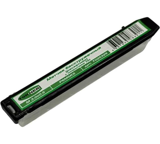 Метчик бесстружечный (раскатник) TORNERI M 3.0х0.5 Р6М5К5 с покрытием TiN Т025329