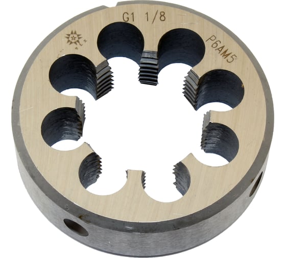 Плашка трубная TLX цилиндрич. G 1 1/8, 11 ниток/дюйм, dнар.75мм Р6АМ5 76283