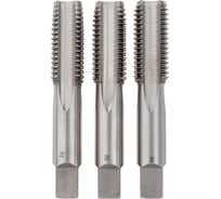 Комплект из метчиков трехпроходных машинно-ручных Профоснастка №1001 Эксперт М2*0,4 HSS-G M2 DIN 352, 3шт., упак. в пласт. боксе по 3 шт. 50271001