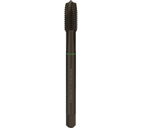 Машинный метчик Ruko M10x1,5 HSSE Co5 VAP DIN376 B/4-5P 6h 100 мм 232101VA
