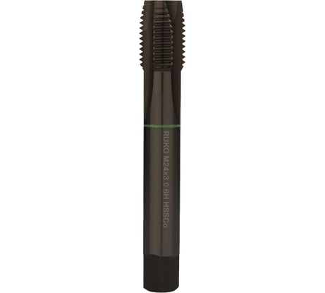 Машинный метчик Ruko M24x3,0 HSSE Co5 VAP DIN376 B/4-5P 6h 160 мм 232240VA