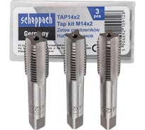 Метчик Scheppach M14x2, 3шт Sch-TAP14x2(62783)