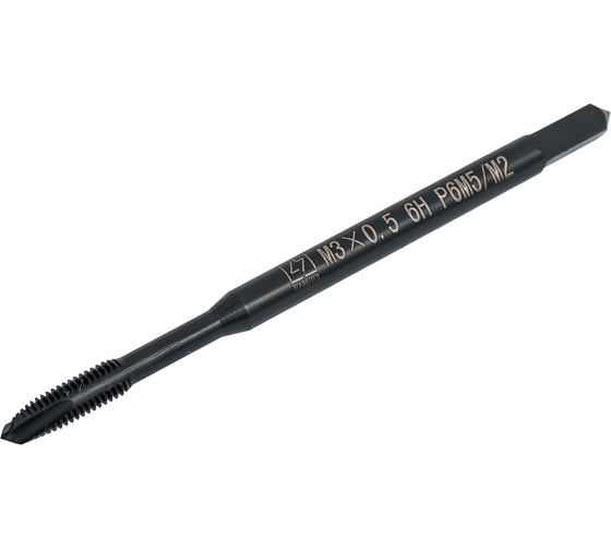 Метчик ИНСТРУМЕНТ - ЦЕНТР м.р. М3х0.5 мм DIN 371 HSSE TIALN для резьбы 1 штука м3х0.5din371tialn