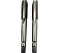 Метчик комплектный ИНСТРУМЕНТ - ЦЕНТР машинно-ручной, М8х1.25 мм, Р18, для резьбы, 2 штуки 91045