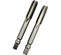 Метчик комплектный ИНСТРУМЕНТ - ЦЕНТР машинно-ручной, М8х1.0 мм, Р6М5, для резьбы, 2 штуки 7565