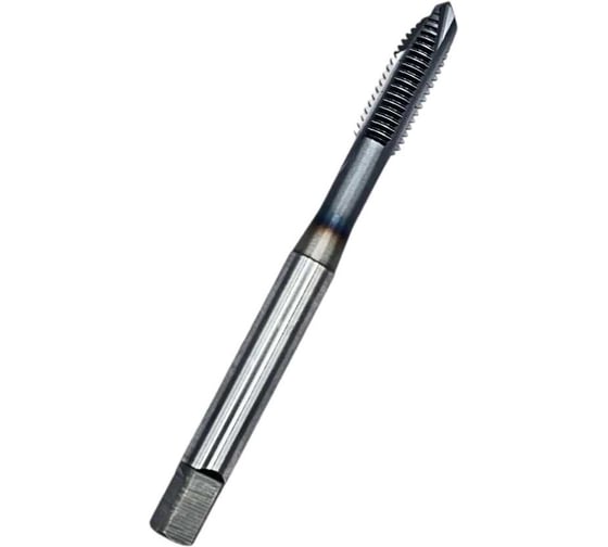 Метчик ИНСТРУМЕНТ - ЦЕНТР машинно-ручной, М10х1.5 мм DIN 371, HSSE, TIALN для резьбы, 1 штука м10х1.5din371hsse 1