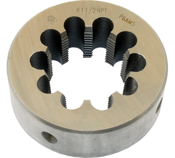 Плашка коническая дюймовая TLX К 1 1/2NPT, 11 1/2 ниток/дюйм, dнар.90мм, Р6АМ5 76278 1