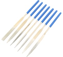 Набор надфилей TLX алмазных из 7шт. L160x4 с обрезиненными ручками 75889