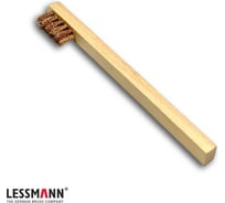 Щетка ручная 200х15х40 мм, 3-х рядная, бронза, 0,15 мм Lessmann 132801