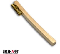 Щетка ручная 3-х рядная 185 мм, латунь 0,15 мм Lessmann 132724