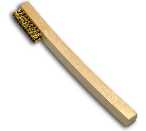 Щетка ручная Lessmann 3х рядная, латунная гофрированная 0,15мм 132724