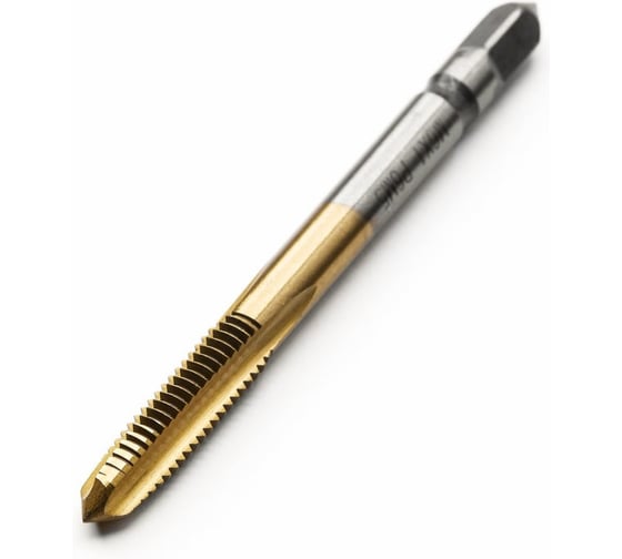 Метчик машинно-ручной Advancetool М11х1,00 HSS6542 (Р6М5), c TiN покрытием, 6h, ГОСТ 3266-81 ADT-М1110ГТ 1