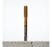 Метчик машинно-ручной Advancetool М11х0,75 HSS6542 (Р6М5), c TiN покрытием, 6h, ГОСТ 3266-81 ADT-М11075ГТ