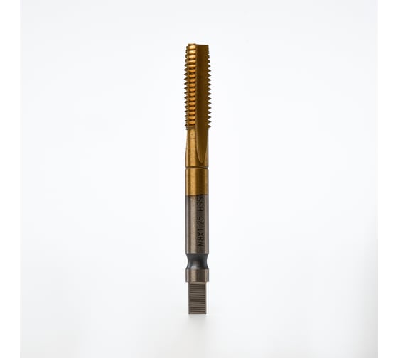 Метчик машинно-ручной Advancetool М14х0,50 HSS6542 (Р6М5), c TiN покрытием, 6h, ГОСТ 3266-81 ADT-М1405ГТ 1