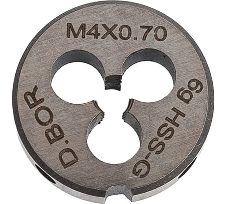 Плашка D.BOR DIN 223 Form-B HSS-G, M4x0,70, 20х5 D-TCT-700-040-070