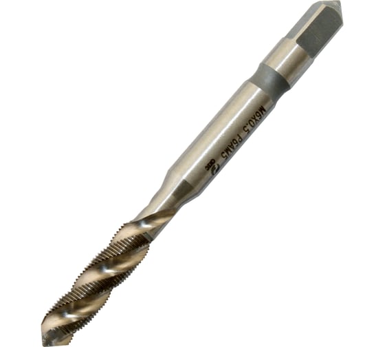 Метчик CNIC М6.0х0.5, машинно-ручной, Р6АМ5, винтовая канавка, для глухих отверстий 76353
