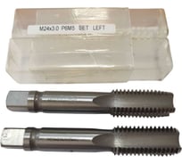 Метчик машинно-ручной ИНКО 24х3.0, 2 шт., левый, Р6М5 00-00007229