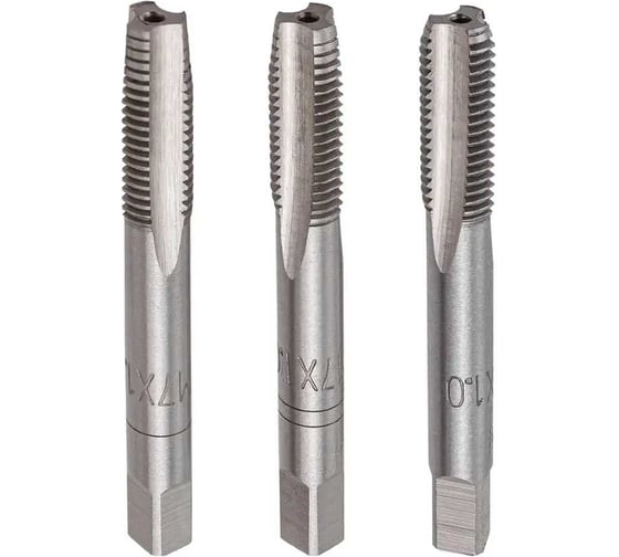 Метчик Scheppach M7x1 (к-т 3шт.) Sch-TAP7x1/к-т 3шт/(63095) 1