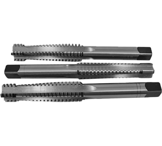 Метчик трапецеидальный Tr36х6 машинно-ручной HSS 3шт компл. L=260мм Beltools ri.118.3403