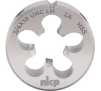 Плашка NKP левая UNC 3/4 -10 DINEN22568, HSS, 2A, 45x18мм 323230N