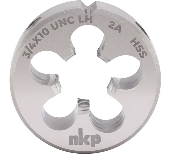 Плашка NKP левая UNC 3/4 -10 DINEN22568, HSS, 2A, 45x18мм 323230N 1