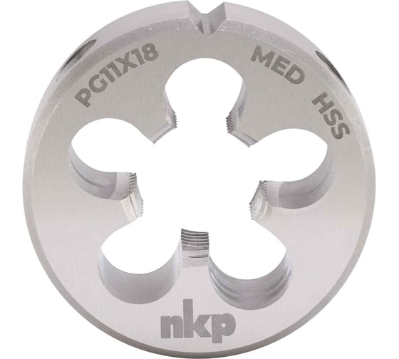 Плашка трубная электротехническая NKP PG11 -18, DINEN40430, HSS, 80гр. 45x14мм 243110N 1