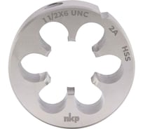 Плашка NKP UNC 1 1/2 -6 DINEN22568, HSS, 2A, 75x30мм 245112N