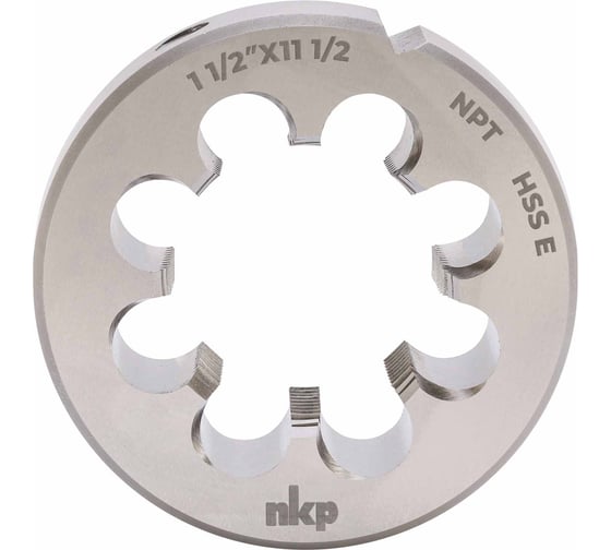 Плашка коническая NKP NPT 1 1/2 -11.5 DINEN24230, HSS,E 90x27мм 121001-N1-4647 1