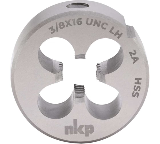Плашка NKP левая UNC 3/8 -16 DINEN22568, HSS, 2A, 30x11мм 323218N 1