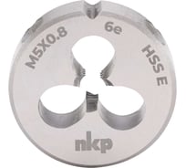 Плашка NKP М5 шаг 0.8мм DINEN22568 HSSE 6e 20х7мм 289050N