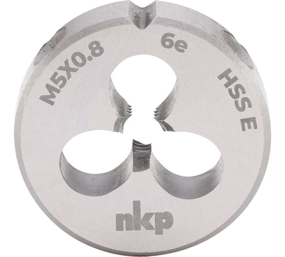 Плашка NKP М5 шаг 0.8мм DINEN22568 HSSE 6e 20х7мм 289050N 1