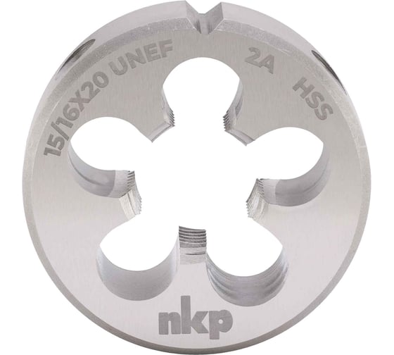 Плашка NKP UNEF 15/16 -20 DINEN22568 HSS 2A 55x16мм 248151N 1
