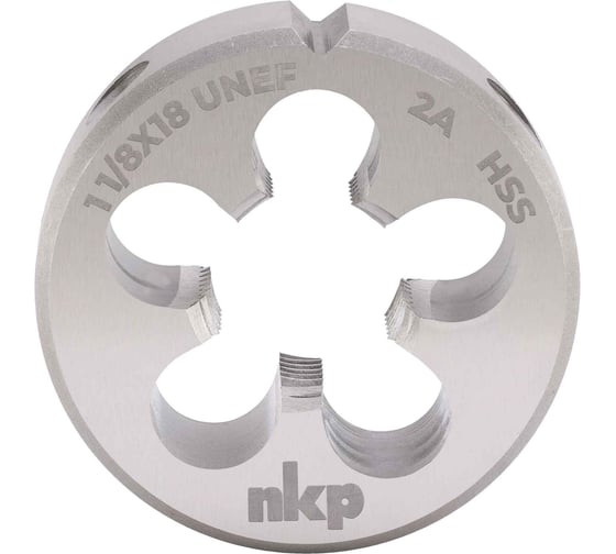 Плашка NKP UNEF 1.1/8 -18 DINEN22568 HSS 2A 65x18мм 248118N 1