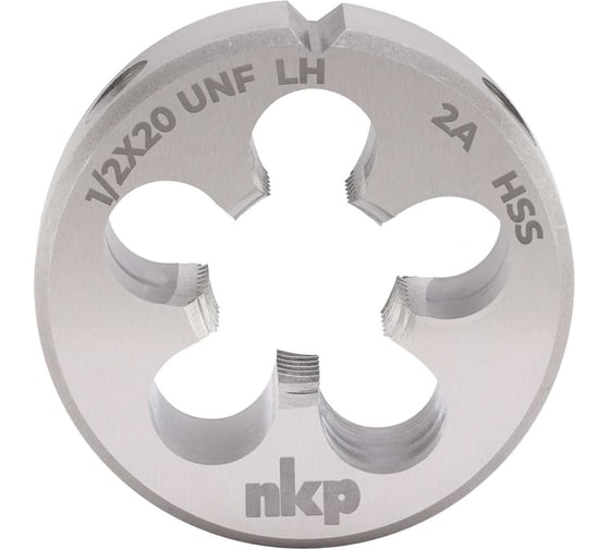 Плашка NKP левая UNF 1/2 -20 DINEN22568 HSS 2A 38x10мм 324222N 1