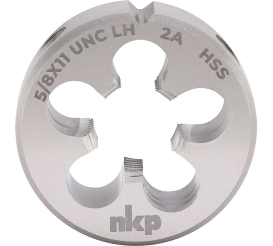 Плашка NKP левая UNC 5/8 -11 DINEN22568 HSS 2A 45x18мм 323226N 1